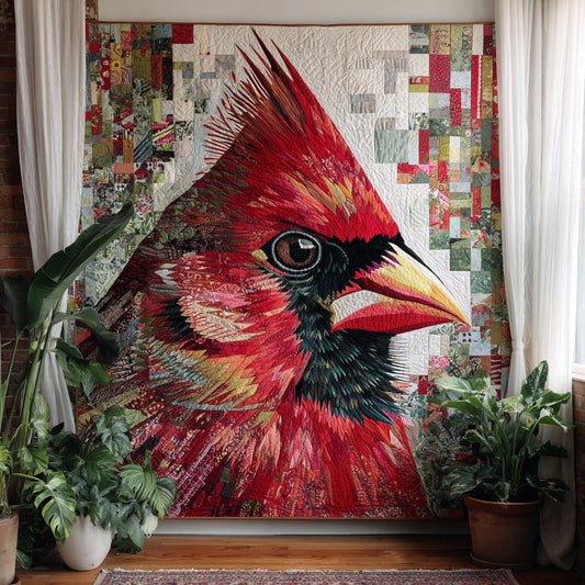 Intricate Cardinal Collage Quilted Blanket NCU0HH083
