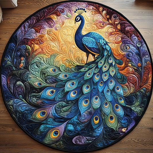 Iridescent Grace Quilted Round Mat NCU0DV3378