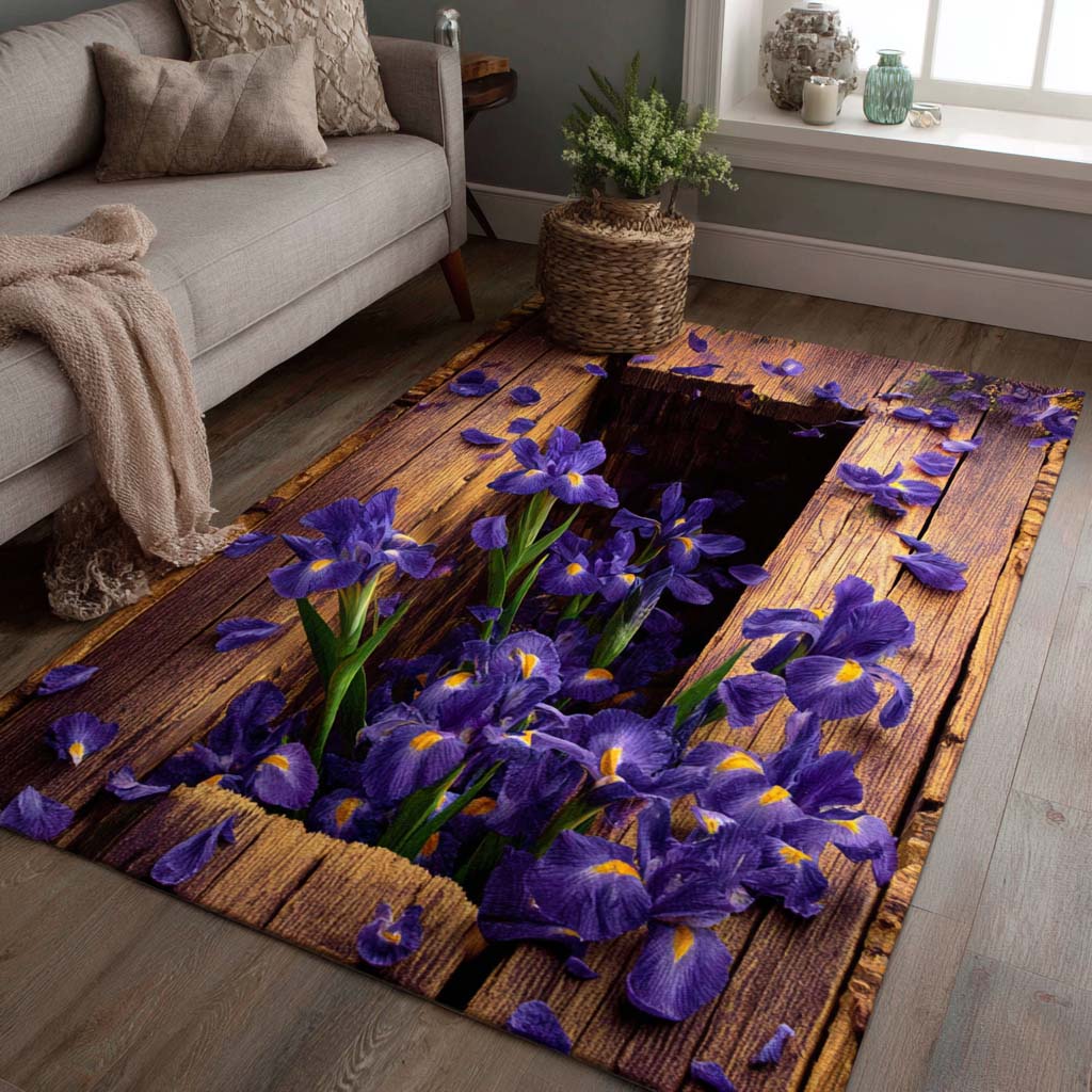 Iris Garden Area Rug NCU0XD992 – Vantique