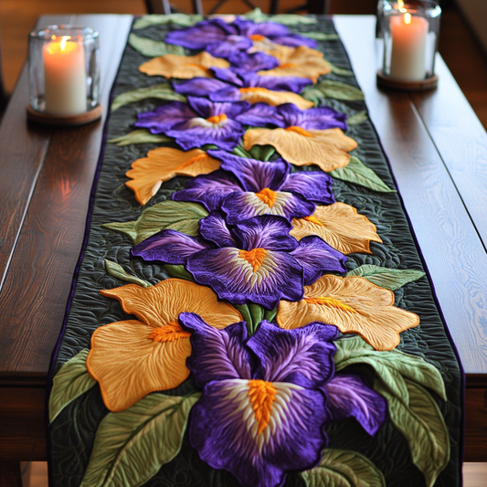 Iris Whispers Quilted Table Runner NCU0VH4698