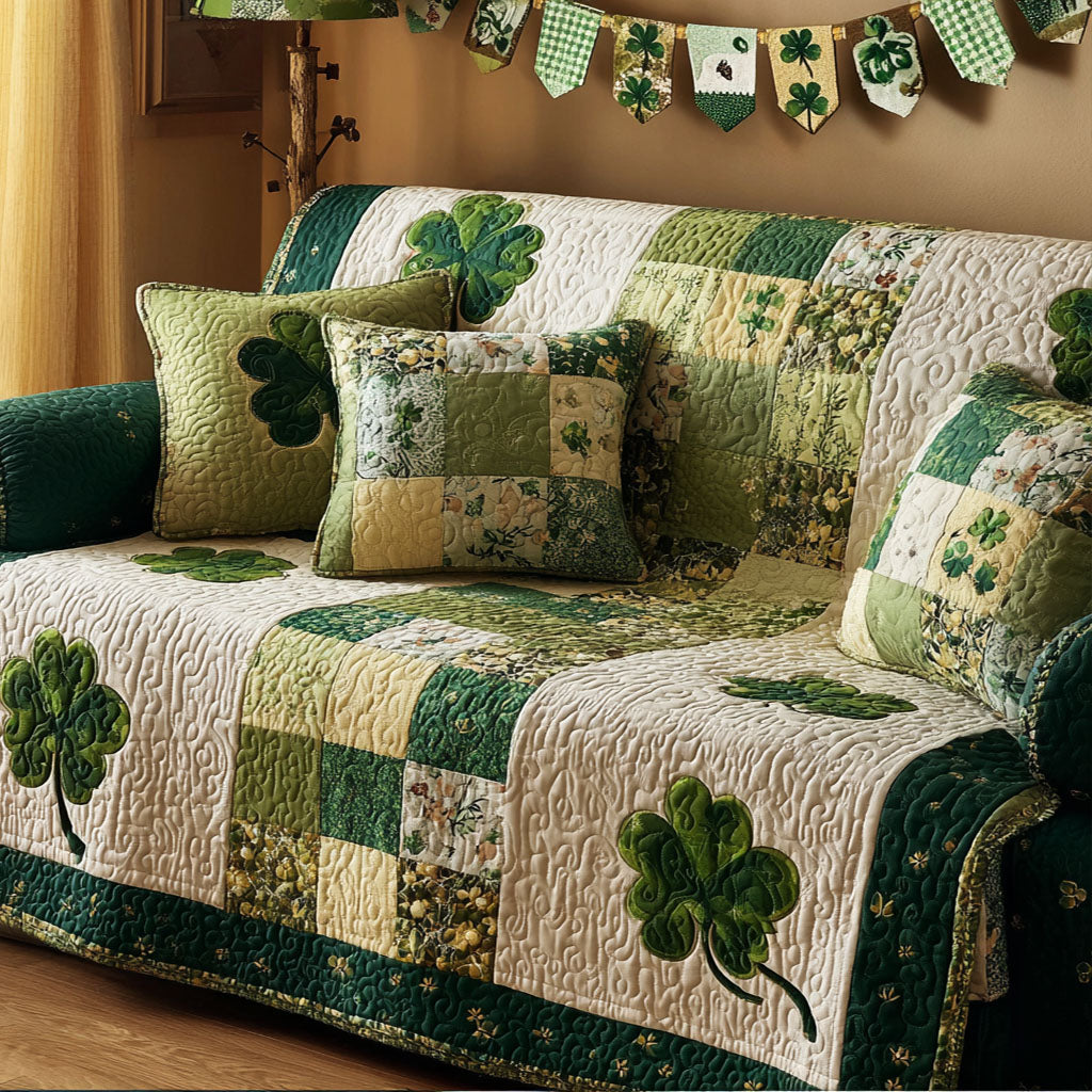 Irish Cheer Quilted Sofa Cover NCU0NT12029