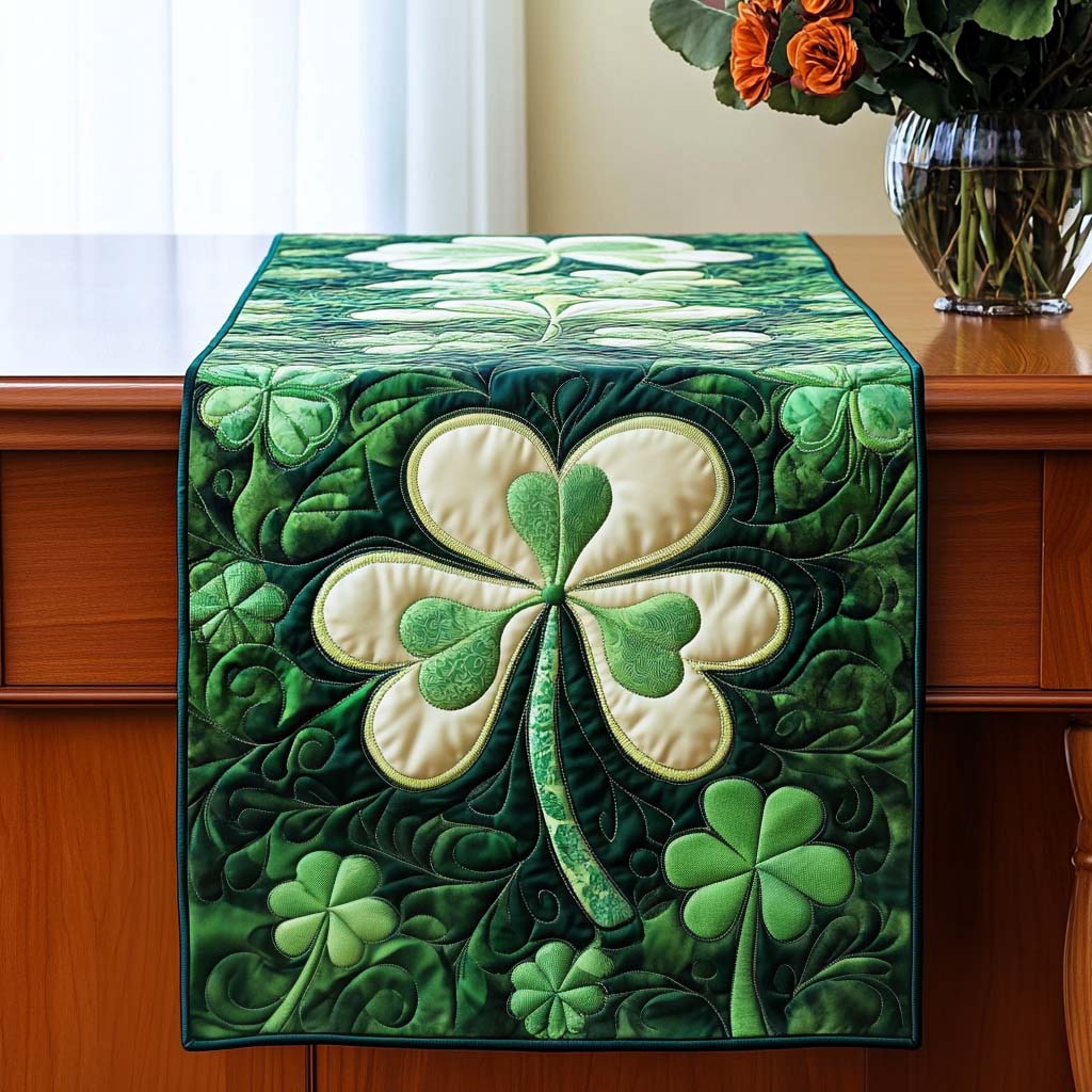 Irish Luck Quilted Table Runner NCU0NT1620