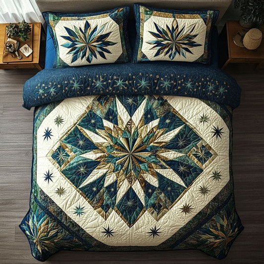 Irish Star Shine 3-Piece Quilted Bedding Set NCU0PT6841