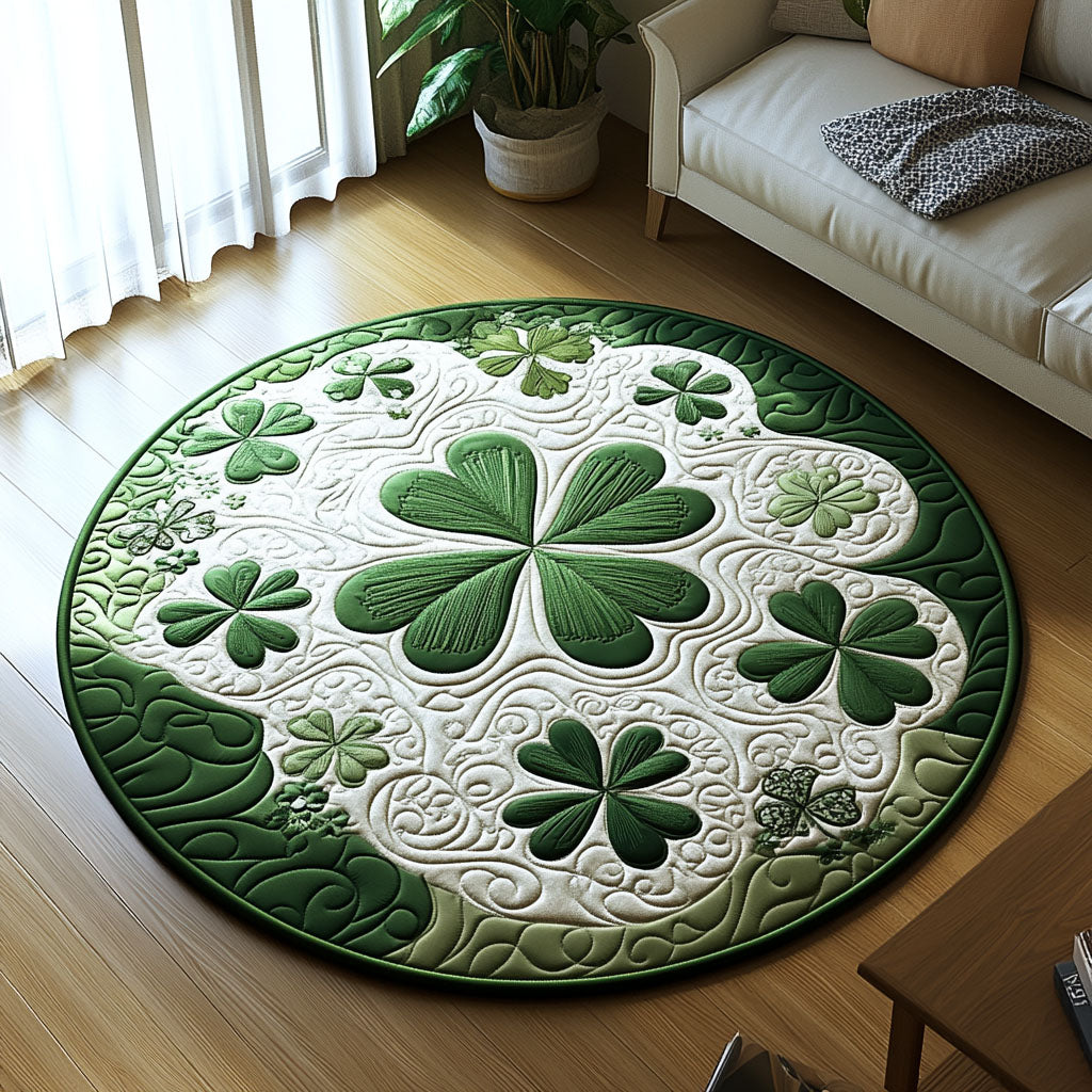 Irish Whisper Quilted Round Mat NCU0PT3577