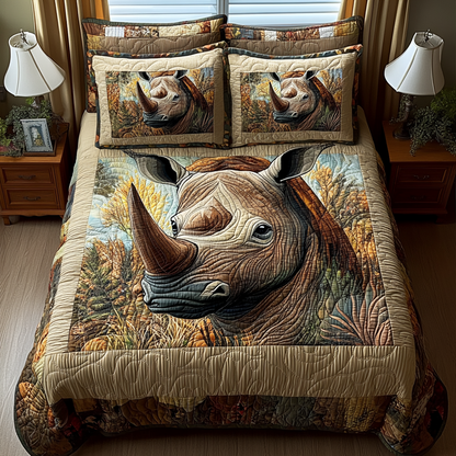 Iron Horn 3-Piece Quilted Bedding Set NCU0DV3733