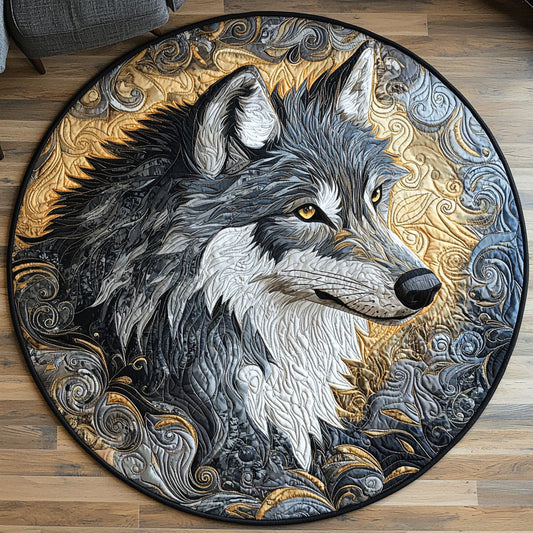 Iron Wolf Quilted Round Mat NCU0DV6523