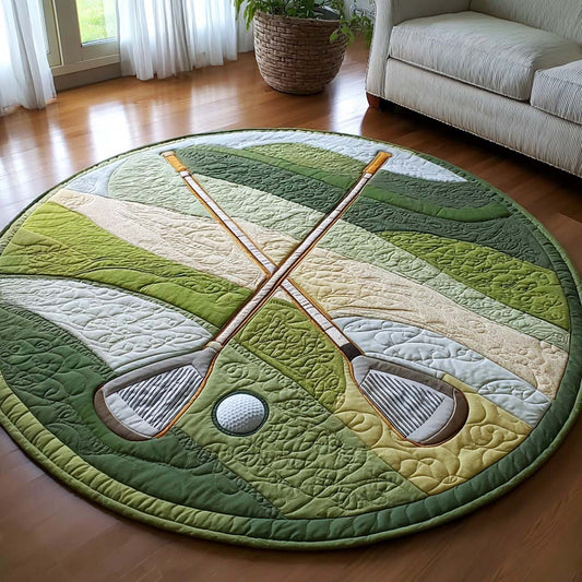 Irons Golf Play Quilted Round Mat NCU0HH1827