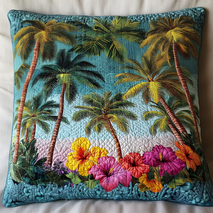 Island Bloom Quilted Pillow Case NCU0NT7272