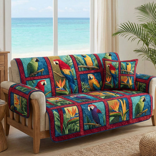 Island Bloom Quilted Sofa Cover NCU0NT12158