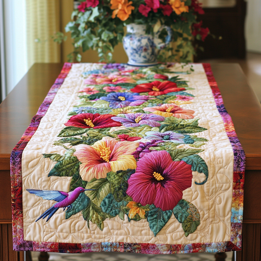 Island Bloom Quilted Table Runner NCU0VL1784