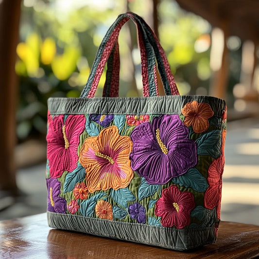 Island Bloom Quilted Tote Bag NCU0DV7178