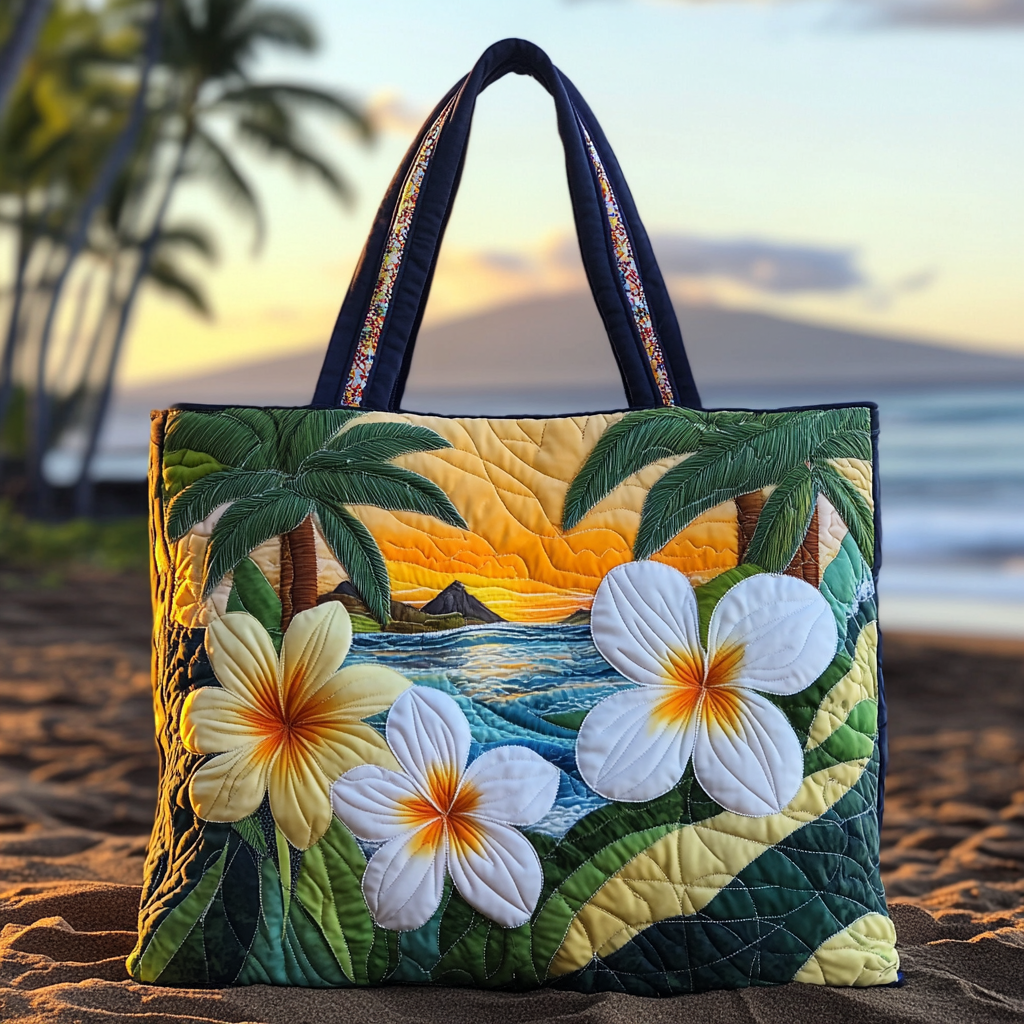 Island Bloom Quilted Tote Bag NCU0VL2751