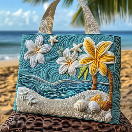Island Blooms Quilted Tote Bag NCU0VL2678