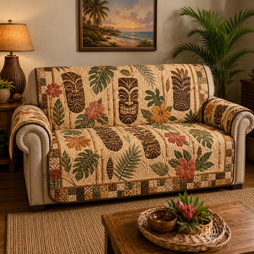 Island Breeze Quilted Sofa Cover NCU0DV9834
