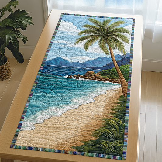 Island Breeze Quilted Table Runner NCU0DK5954