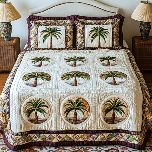 Island Dreams 3-Piece Quilted Bedding Set NCU0VH4886