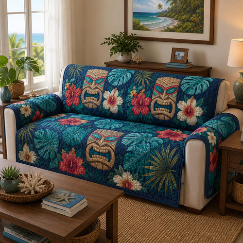 Island Escape Quilted Sofa Cover NCU0DV9830