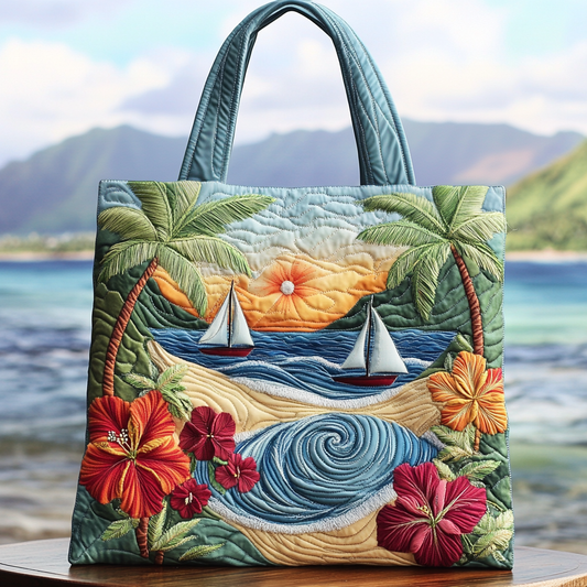 Island Escape Quilted Tote Bag NCU0VL2748