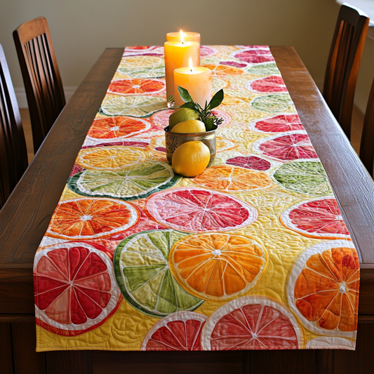 Island Feast Quilted Table Runner NCU0VL2514