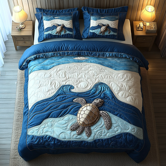 Island Floater 3-Piece Quilted Bedding Set NCU0DK5178