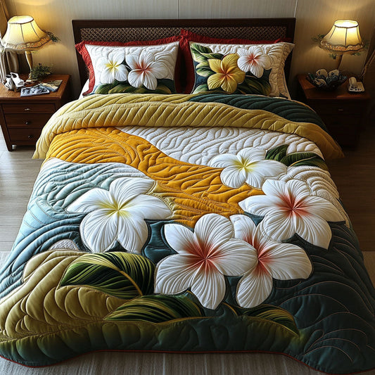Island Fragrance 3-Piece Quilted Bedding Set NCU0PT6579