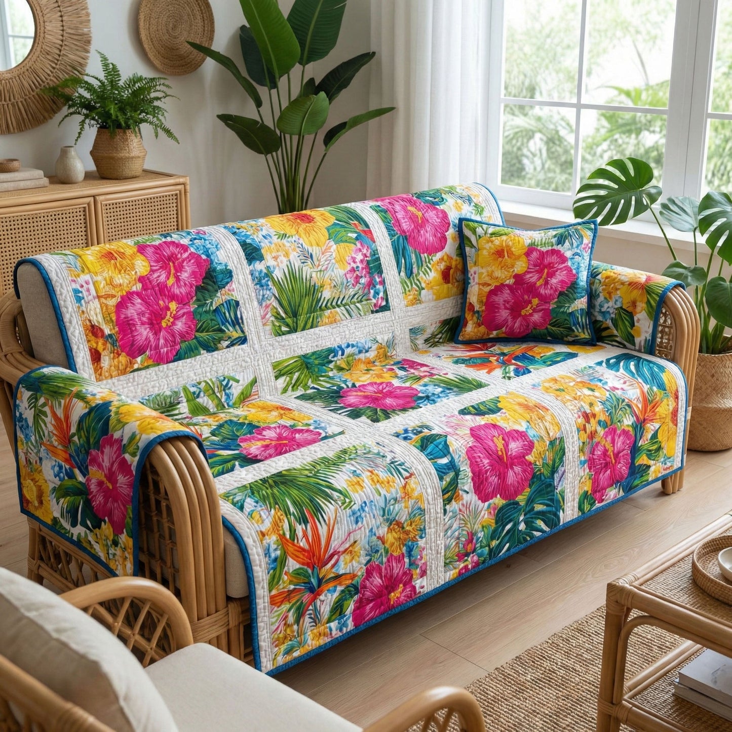 Island Garden Quilted Sofa Cover NCU0NT12336