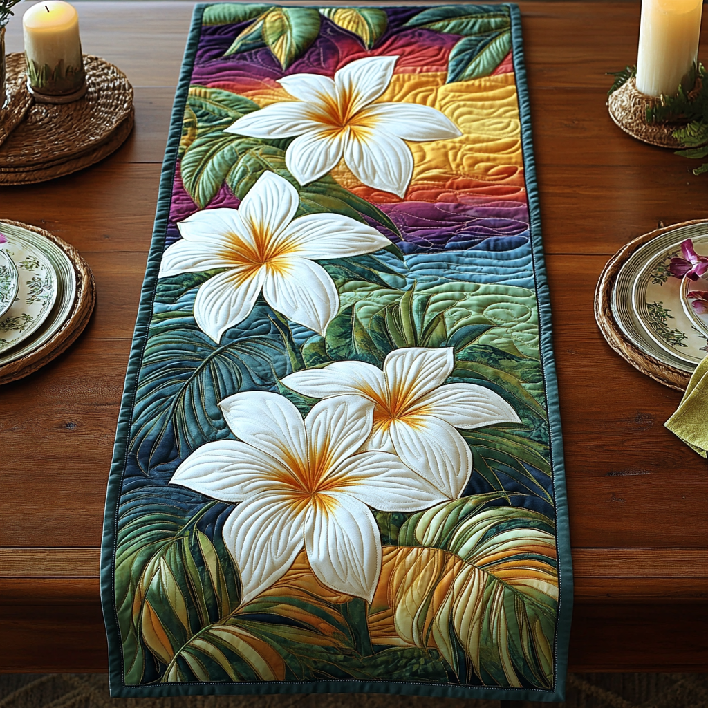 Island Grace Quilted Table Runner NCU0DV4824