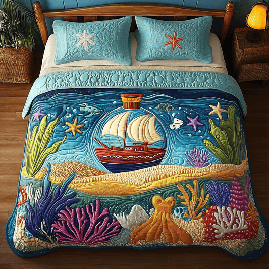 Island Life Quilted Bedding Set NCU0TH2634