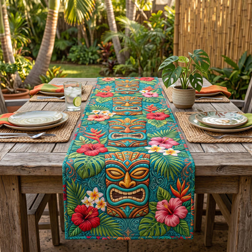 Island Mask Quilted Table Runner NCU0TD2708