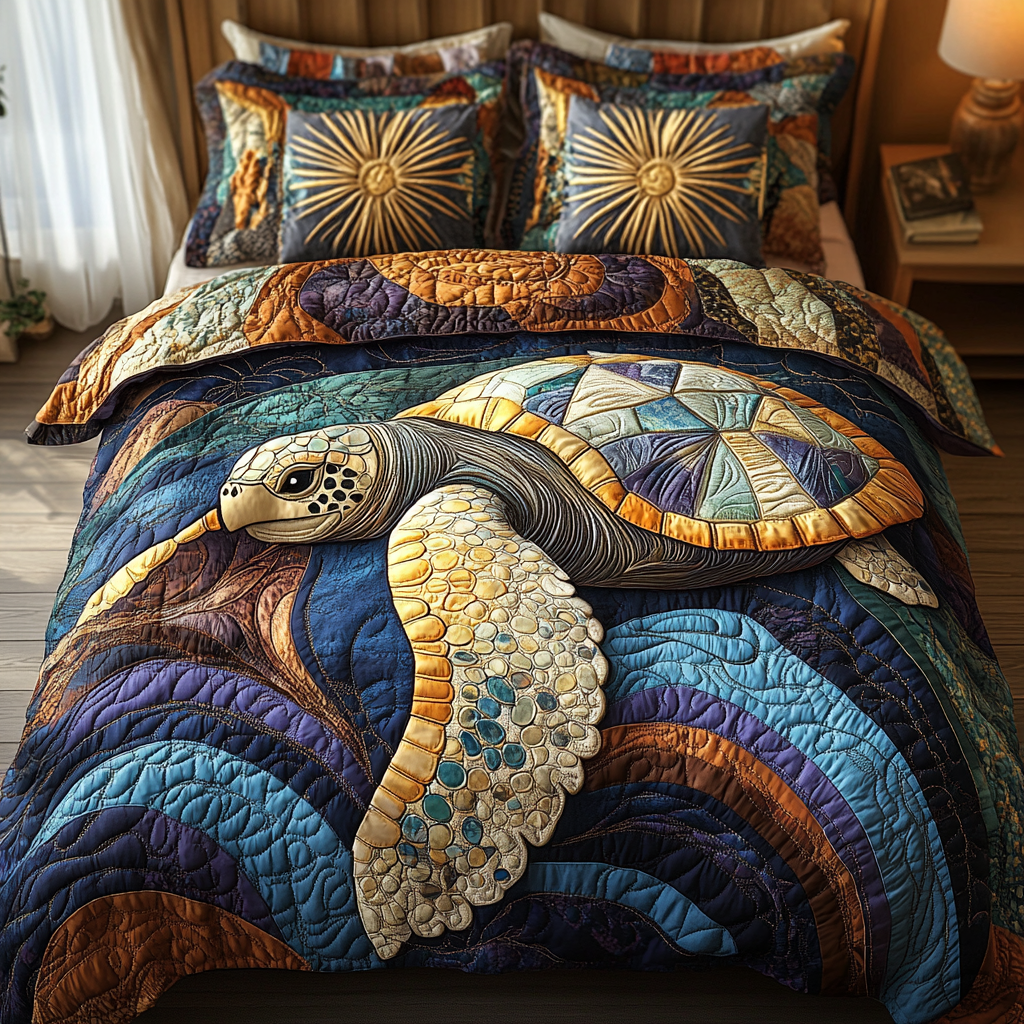 Island Nomad 3-Piece Quilted Bedding Set NCU0DK5146