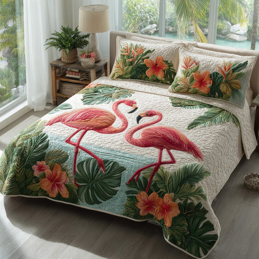 Island Pair 3-Piece Quilted Bedding Set NCU0VL3523