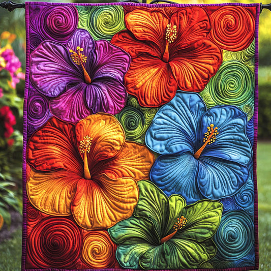 Island Petal Dance Quilted Blanket NCU0NT5732