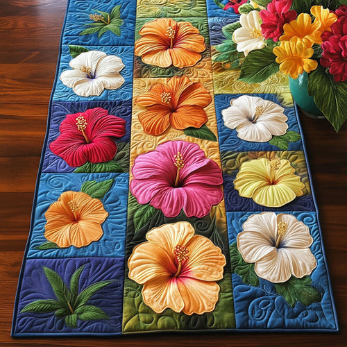 Island Petals Quilted Table Runner NCU0NT5821