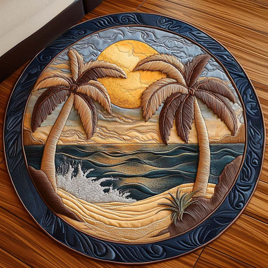 Island Retreat Quilted Round Mat NCU0NT7479