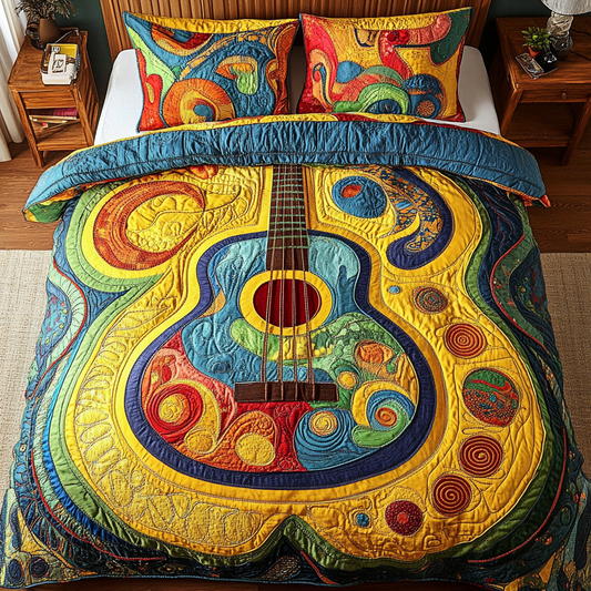 Island Rhythms 3-Piece Quilted Bedding Set NCU0DK5877