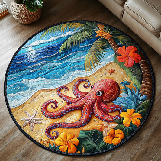 Island Spiral Quilted Round Mat NCU0NT7050