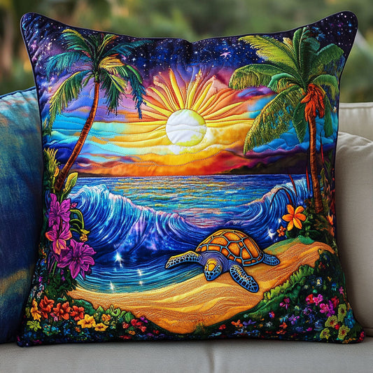 Island Sunset Shell Quilted Pillow Case NCU0NT7057