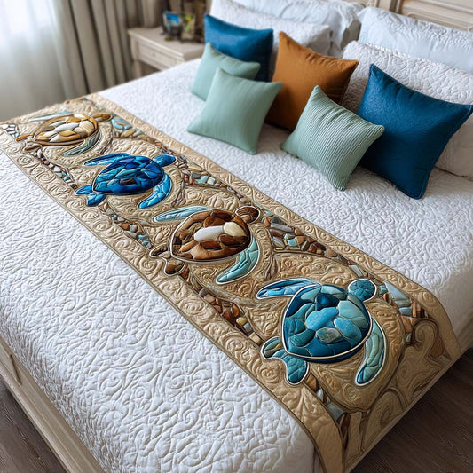 Island Turtle Joy Quilted Bed Runner NCU0NT8508