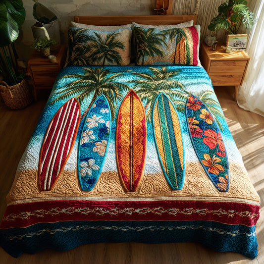 Island Vibes 3-Piece Quilted Bedding Set NCU0VL3546