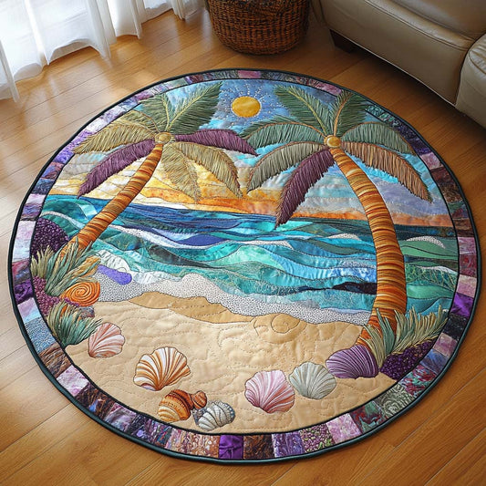 Island Whisper Quilted Round Mat NCU0NT7486