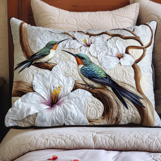 Ivory Whisper Wings Quilted Bedding Pillow Case NCU0NT6211