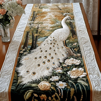 Ivory Elegance Quilted Table Runner NCU0NT3619