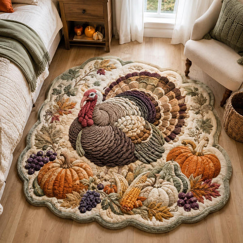 Ivory Harvest Turkey Custom Shape Area Rug NCU0DV10078