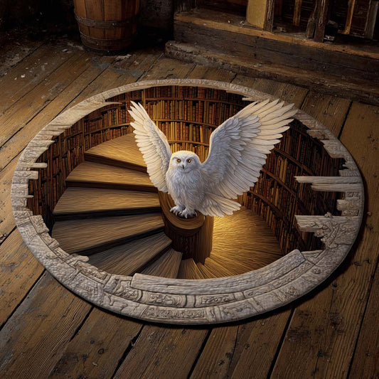 Ivory Oracle Quilted Round Mat NCU0XD1029