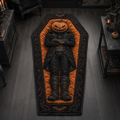 Jack Lantern Coffin Custom Shape Area Rug NCU0HH2132