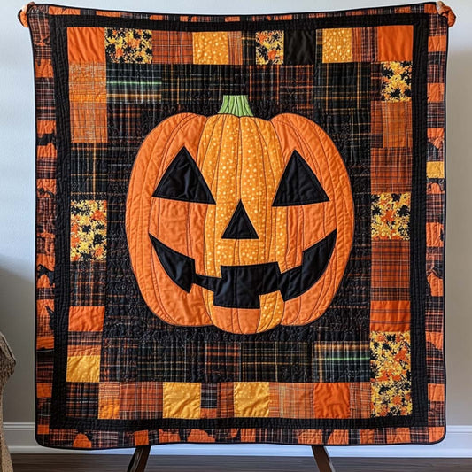 Jack o Lantern Glow Quilted Blanket NCU0NT9506