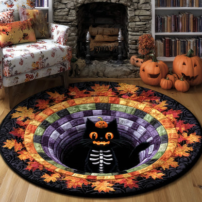 Jackbone Cat Quilted Round Mat NCU0VL2882
