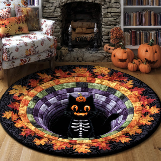 Jackbone Cat Quilted Round Mat NCU0VL2882