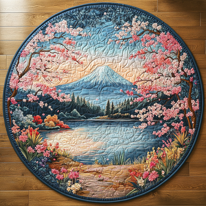 Japan Charm Quilted Round Mat NCU0DV5565