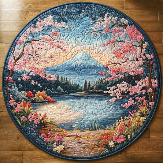 Japan Charm Quilted Round Mat NCU0DV5565